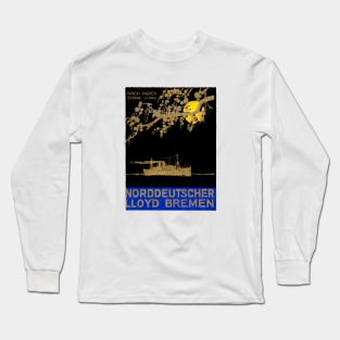 1920 North German Lloyd Ocean Liner Long Sleeve T-Shirt